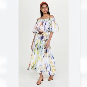 SILVIA TCHERASSI SINDONEDRESS - MULTI PRINT BRUSHSTROKES